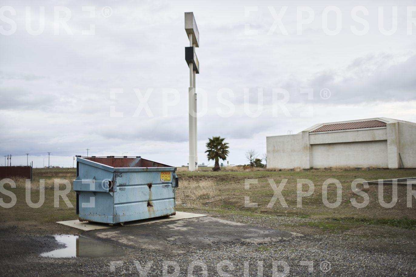 Truck stop dumpster, California
