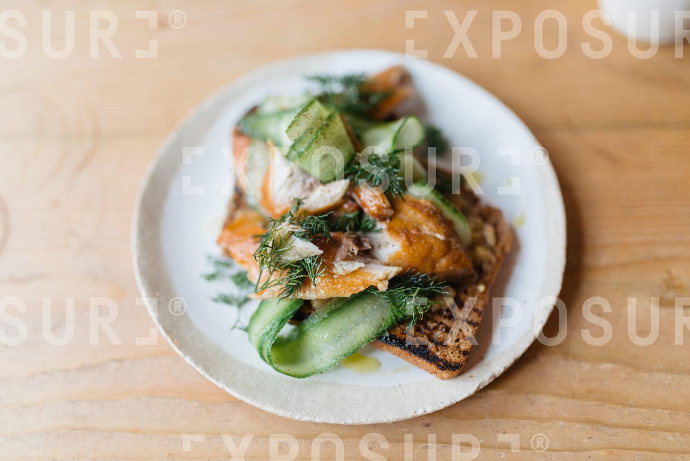 Mackerel and cucumber