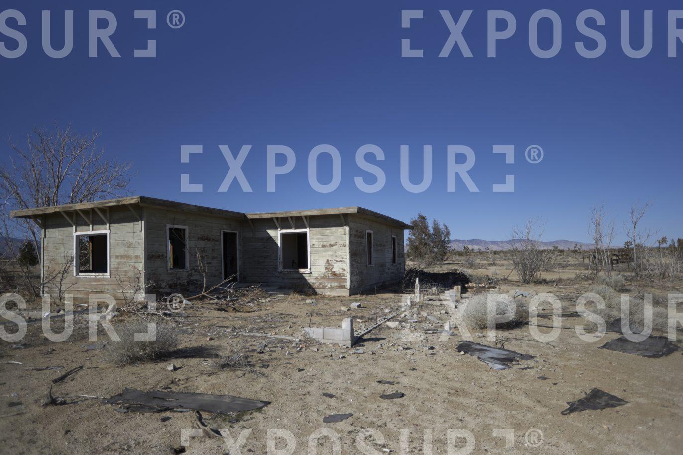 Abandoned desert home, California