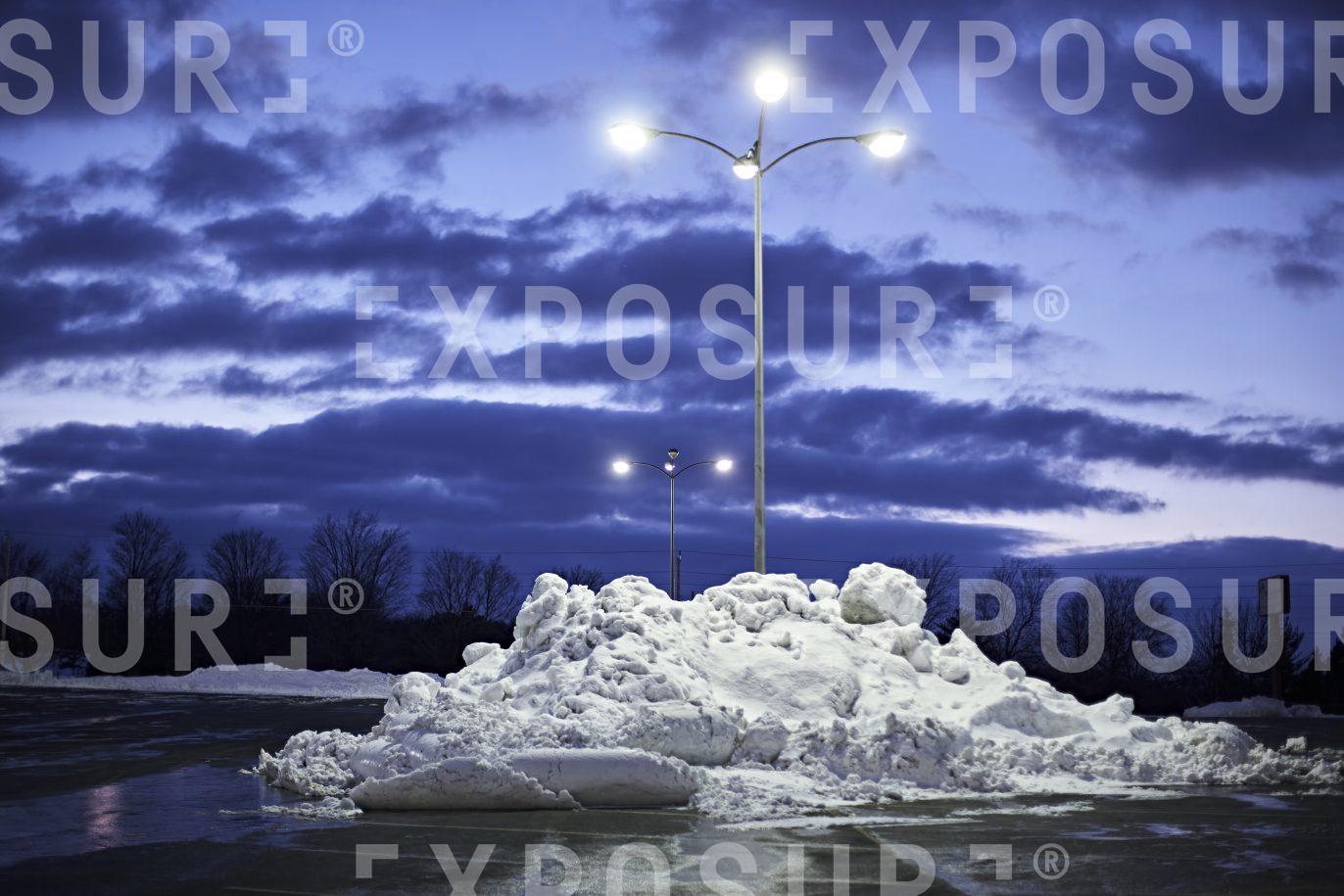 Ploughed snow, Davenport, Iowa