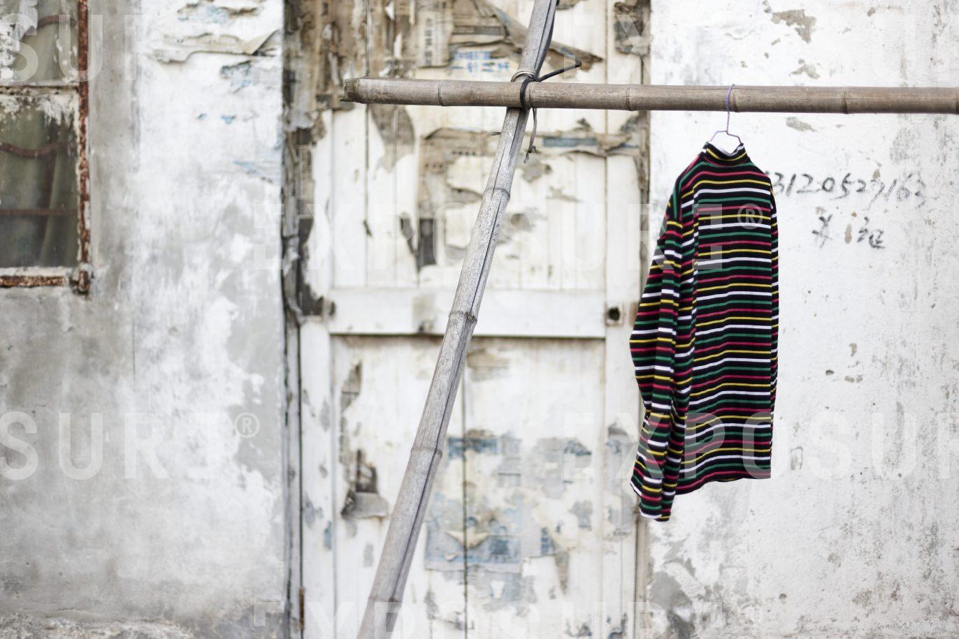 Laundry hanging, Shanghai, China