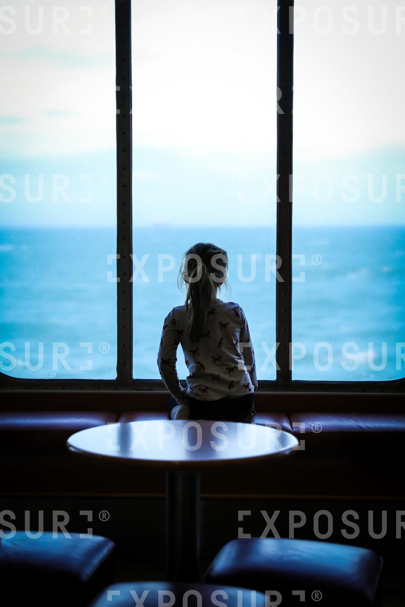 Girl at the ferry window