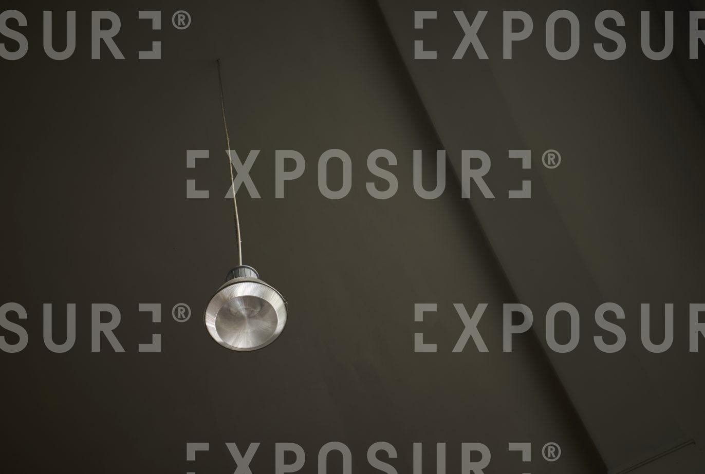 Ceiling light in large hall