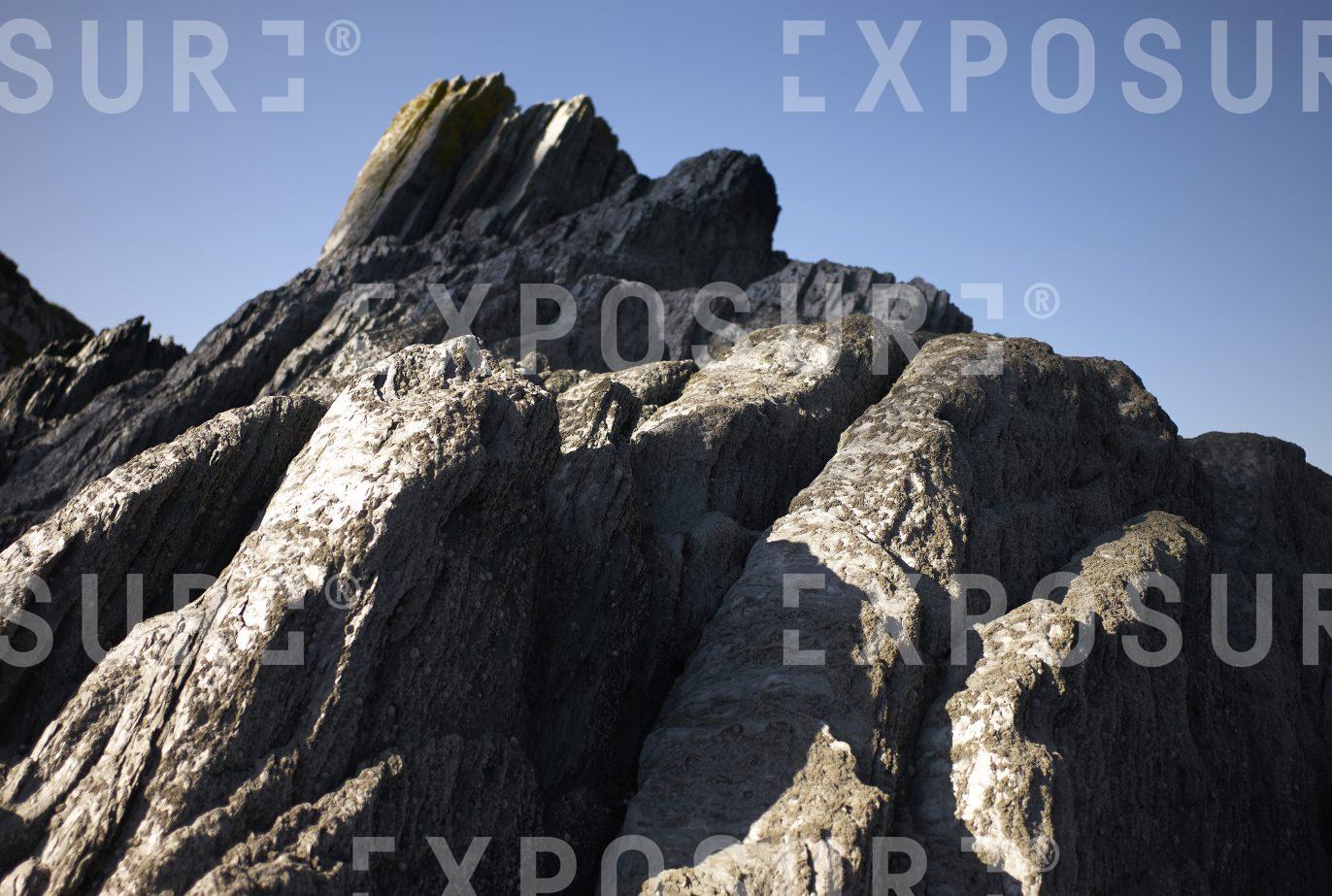 Devon, sedimentary rocks near sea