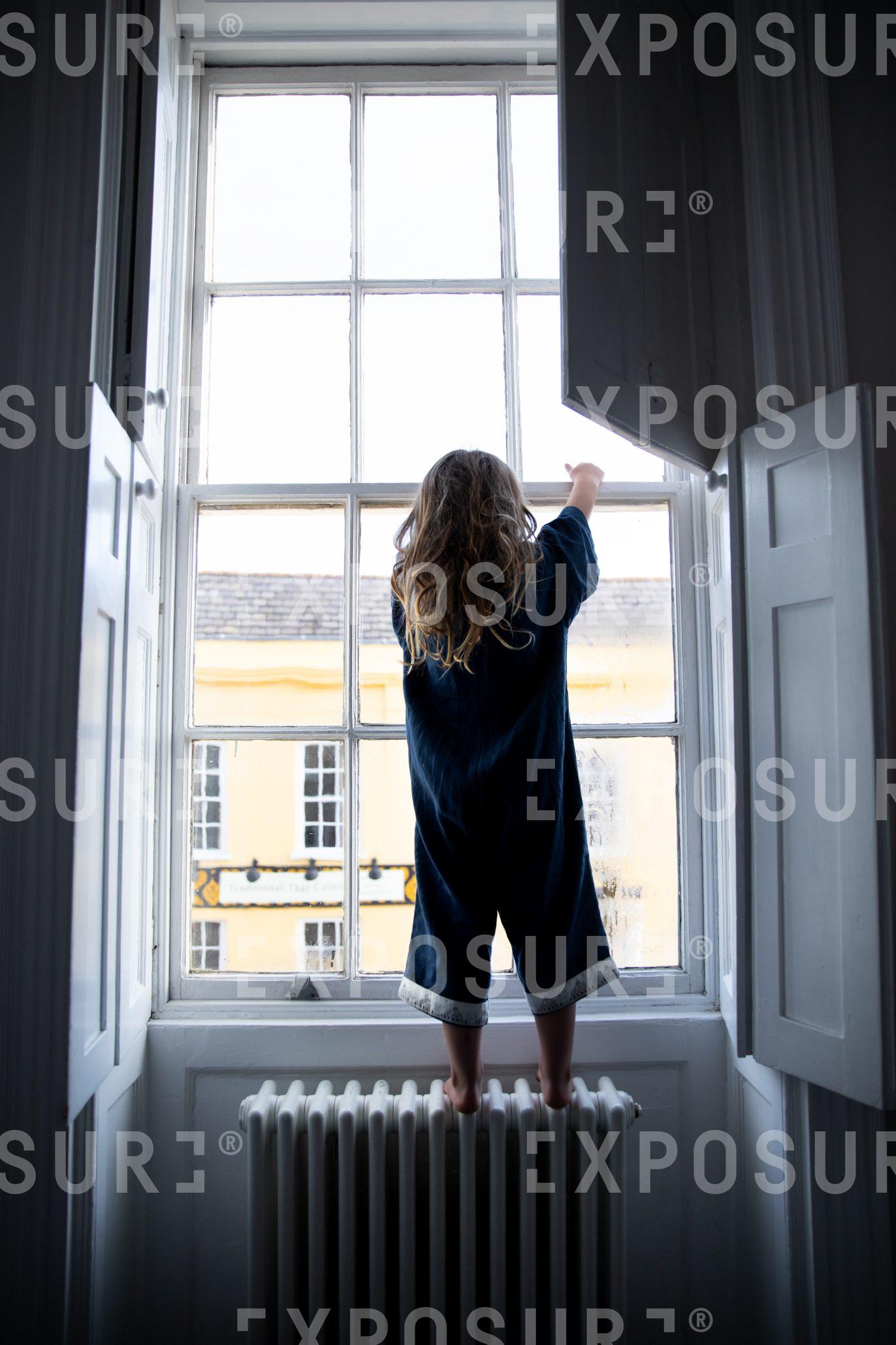 Lockdown diaries – Child at window 