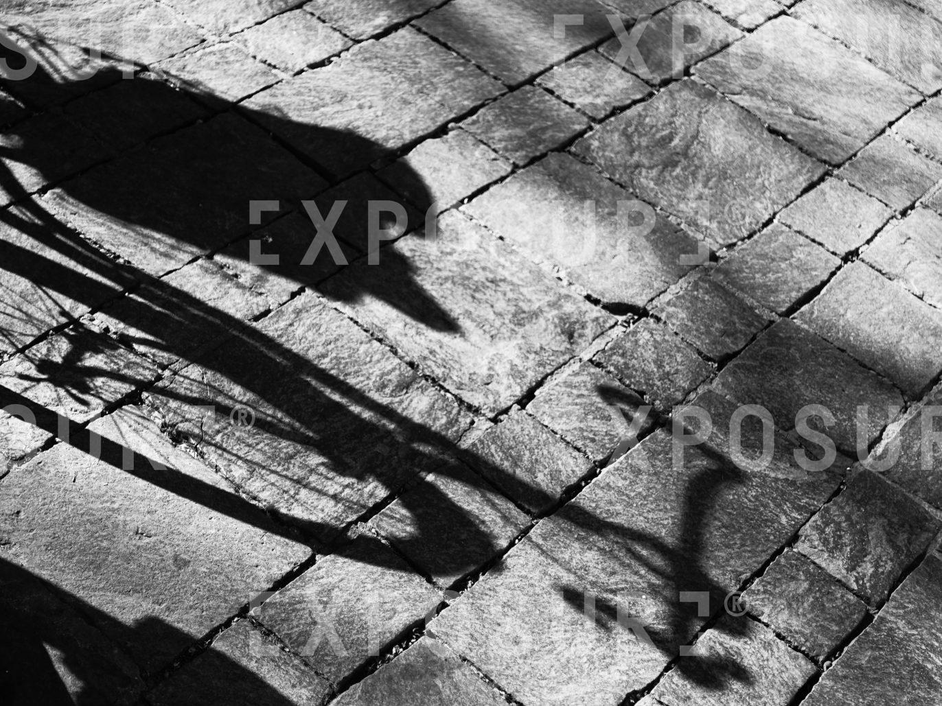 Bike shadows in Uzes France