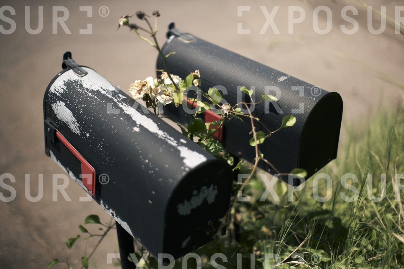 Two identical mailboxes, Columbus, Ohio