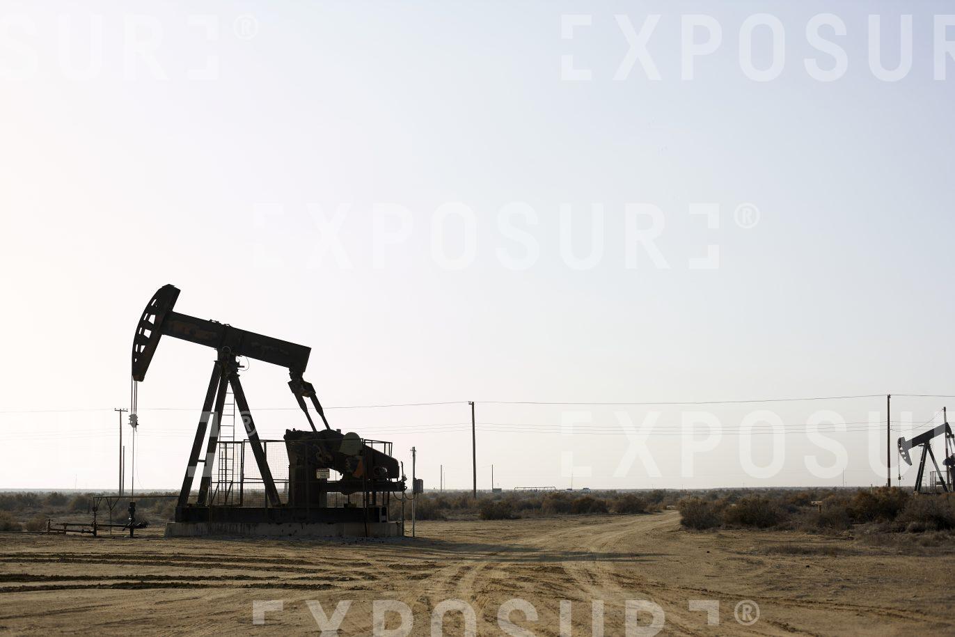 Desert oil field, California